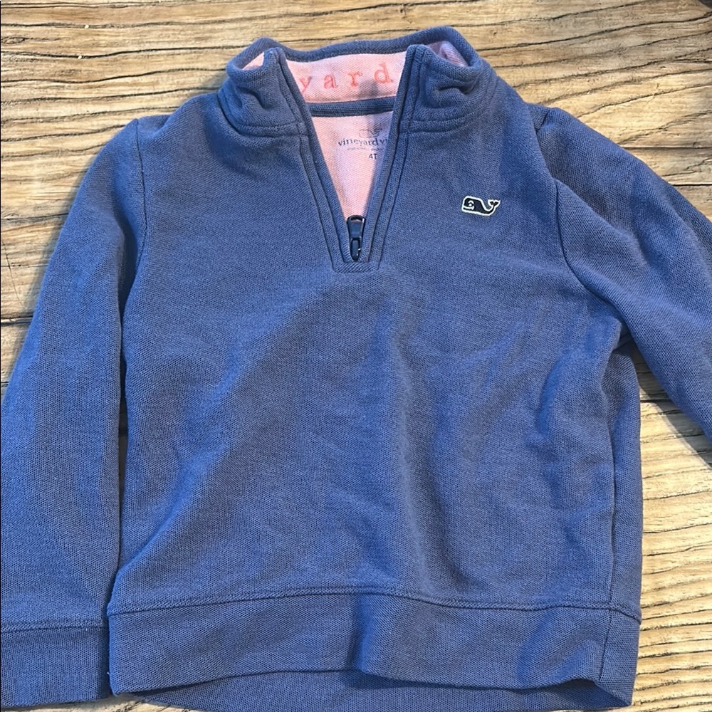 Vineyard Vines Blue Quarter-Zip Sweatshirt